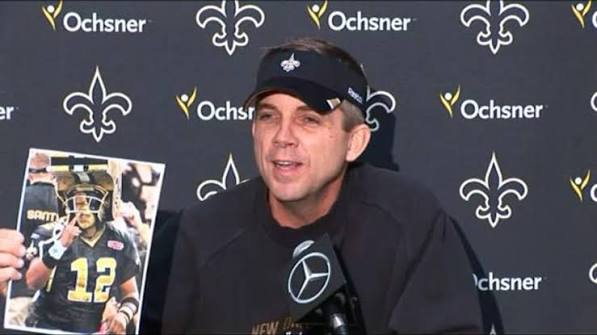 Whistle Monsta featured at a Saints press conference